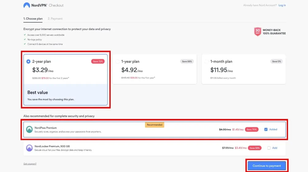 nordvpn subscription