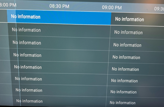 epg not available